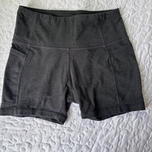 Baleaf Grey Active Athletic Pocket Biker Shorts 4” inseam size xs